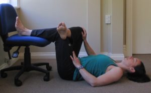 restorative hip stretch