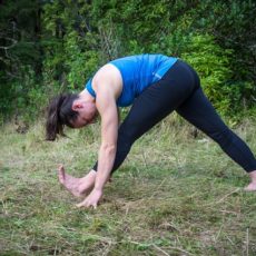 Lunge variations to stretch the hamstrings and hips