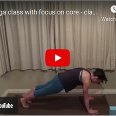 Yoga for trampers mini classes – Yoga Video 2 – core strength