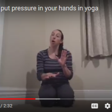 How to put weight or pressure on your hands [video]