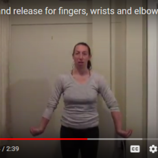 Stretching hands, wrists and elbows with gentle movements [video]