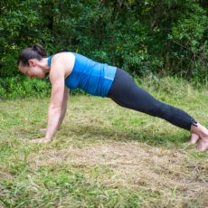 The position of your hips in plank pose