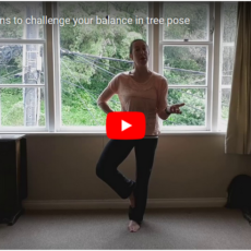 Challenge your balance by making small changes in tree pose [video]